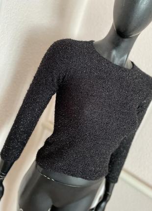 Стильний актуальний светр як пір'я укорочений світшот блуза об'ємний топ