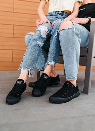 Кеди converse «black» чорні