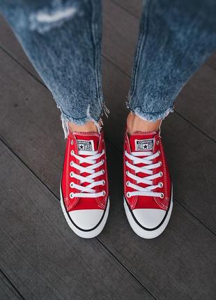 Кеди converse «red»5 фото