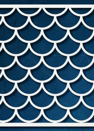 Чипборд "фон чешуя"