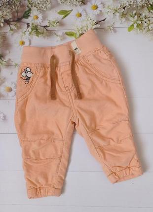 Детские вельветовые штанишки для девочки kuniboo р.62, 68
