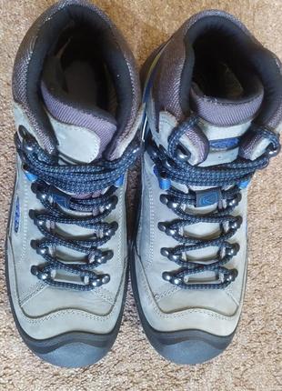 Трекінгові, тактичні черевики keen galleo mid wp 1020154 magnet/blue opal5 фото