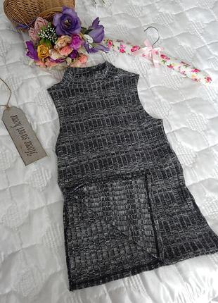 (0074)топ в рубчик з розпірками з боків! р. xs