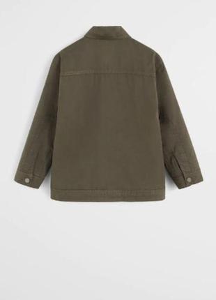 Куртка-жакет куртка для мальчика плотный коттоновый материал от бренда mango3 фото