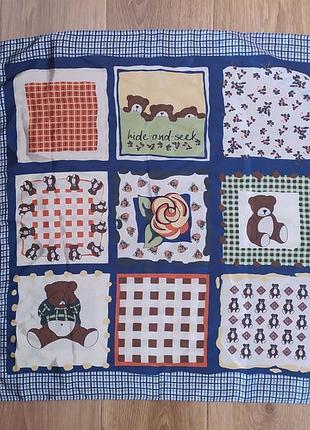 Италия милый платок с мишками винтаж