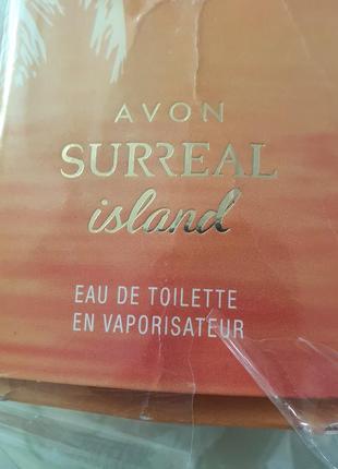 Туалетная вода  avon surreal island раритет 75 мл2 фото