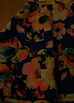 Яркая летняя юбка солнце-клеш toska размер  xs-s3 фото