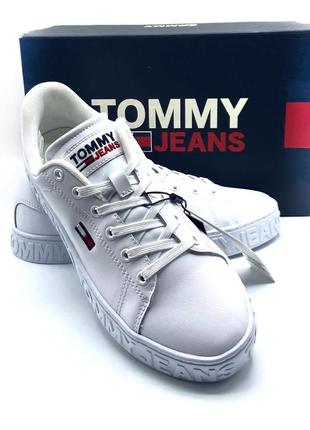 Оригинальные кожаные кеды tommy hilfiger2 фото