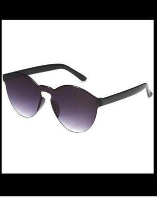 Скидка! стильные очки без оправы чёрные с переходом