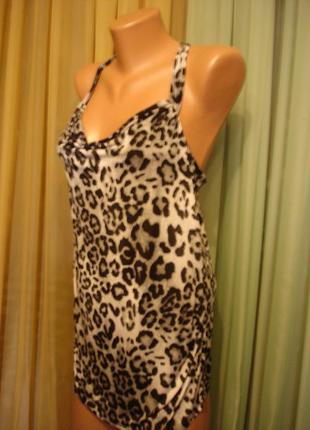 Леопардова  майка на бретелях" холодок" "e-vie..."