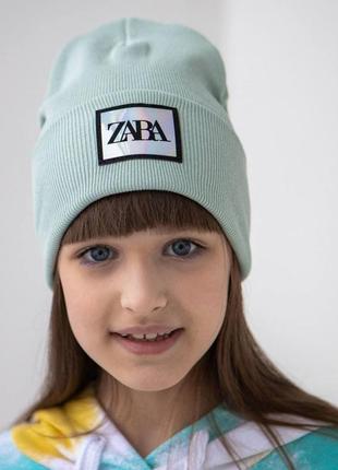 Шапка з відворотом zara