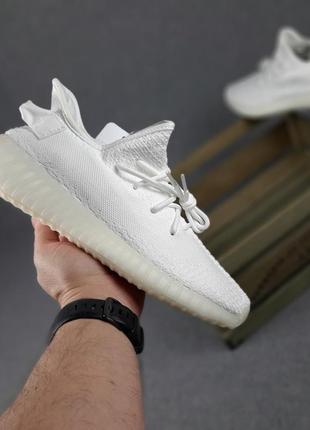 Мужские кроссовки adidas yeezy boost 350 белые / smb5 фото