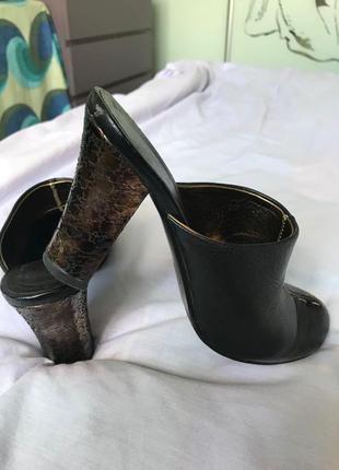 Мягчайшая натуральная кожа, мюли