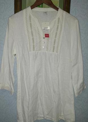 Блуза в этническом стиле лен- вискоза2 фото