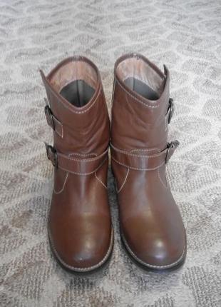 Полусапожки кожаные bianko