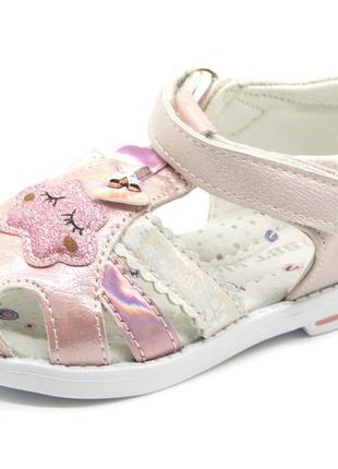 Босоножки для девочки bbt kids розовый (h3501 pink (22 (14 см)) 24 (15 см)