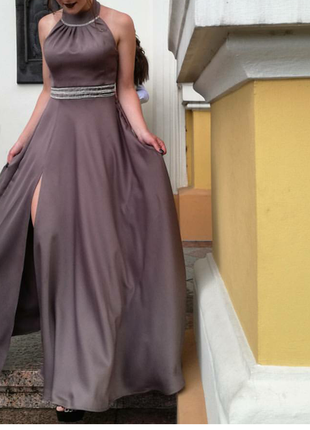 Випускне/вечірнє плаття світле, зі стразами, недорого!} власний пошиття!