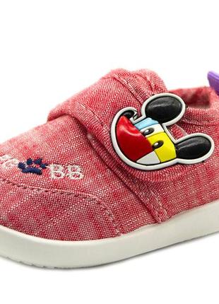 Кеди для дівчинки bbt kids червоний (f3160-3 red (17 (12 см)) 21 (13,8 см)