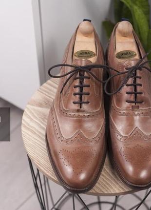 Кожаные броги marks & spencer autograph, румуния 45 туфли-оксфорды