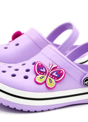Сабо для девочки luck line фиолетовый (5000 purple (30-31 (19,5 см)) 34-35 (21,5 см)