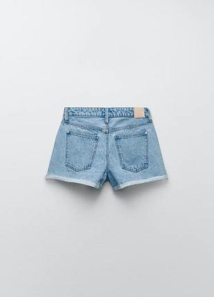 Новые джинсовые шорты zara xs 342 фото