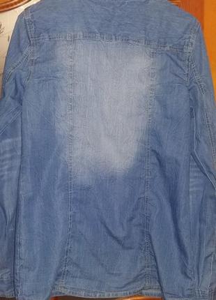 Стильная джинсовая рубашка y.f.k. германия на рост 170-176 см (s m)2 фото