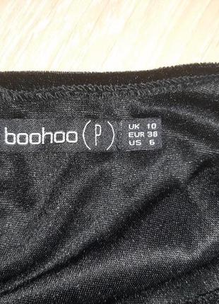 Шик платье бархат вышитые розы от boohoo англия5 фото