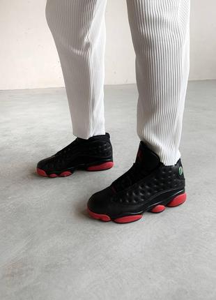 Чоловічі кросівки air jordan 13 black red