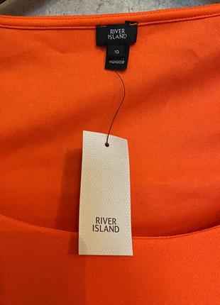 Оранжевое облегающее платье от river island!6 фото