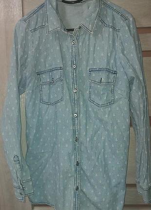 Жіноча джинсова сорочка