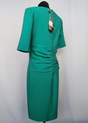 Красивое платье, вышивка с бисером. зелень. турция. новое, р. 42-484 фото