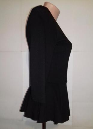 Блуза рубашка mango с баской 3