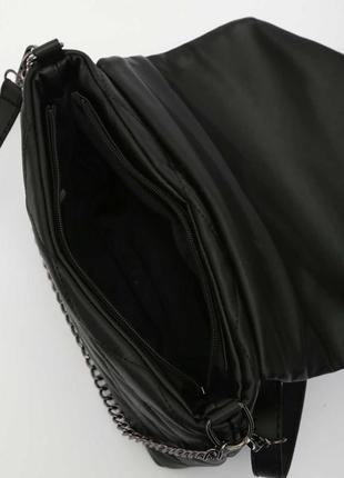 Женская сумка «шарлотта» черная4 фото