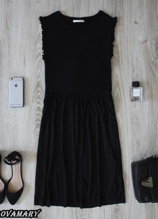 Черное платье pieces1 фото