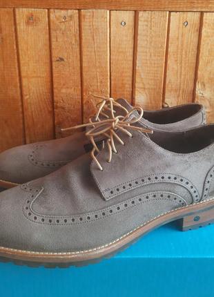 Чоловічі замшеві туфлі joop розмір 42,5-43 28 см німеччина оригінал шкіра3 фото