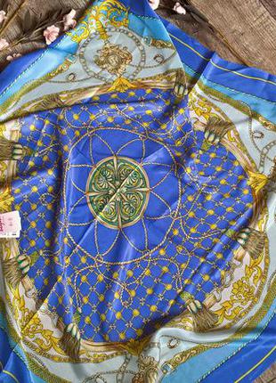 Новый с биркой легкий платок/голубой окрас/невысомый/орнамент