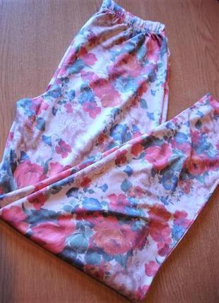 Яркие летние лосины с высокой талией 46-48 г