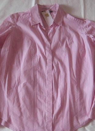 Новая трендовая рубашка в полоску marks&spenser, л-хл