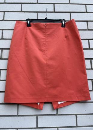 Яркая ассиметричная юбка миди с карманами большого размера батал германия hessnatur7 фото