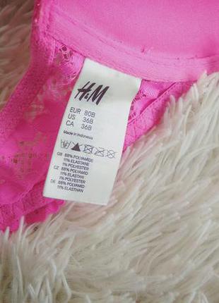 Шикарний бюстгальтер пуш-ап h&m р. 80в-75с німеччина мереживо4 фото