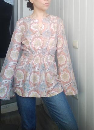 Блуза кимоно 100% шёлк h&m, 36 размер4 фото