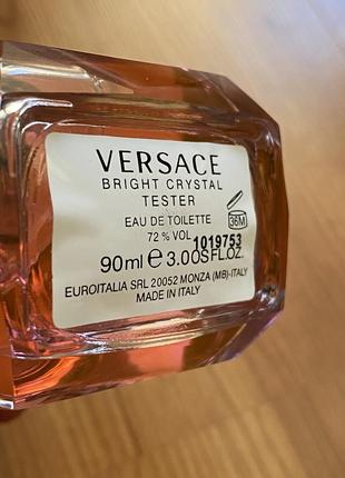 Versace bright crystal (тестер) 90 ml.4 фото