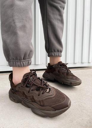 Кросівки adidas ozweego  brown кроссовки