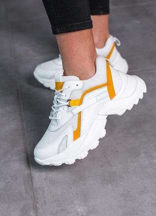 3501🍃кросівки в штучній шкірі та текстилі👑