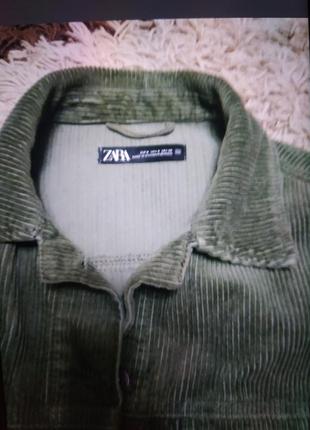 Вельветова куртка-сорочка zara2 фото