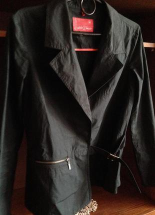 Хлопковый легкий пиджак-курточка на лето sela classic3 фото