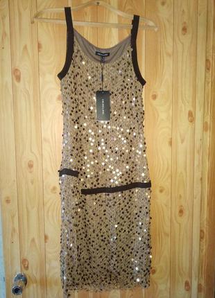 Сукня коктейльне з паєтками