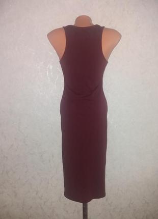 Плаття по фігурці міді марсала