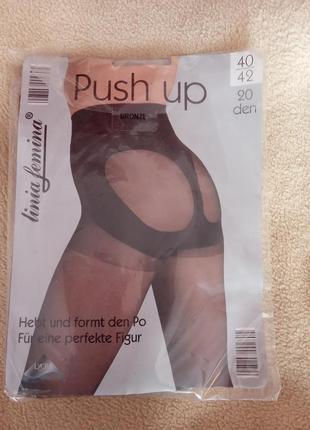Колготки с пуш ап, бразильская попа, бронза, 20 den
