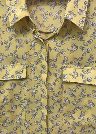Очень красивая и стильная брендовая блузка в зонтиках 20.